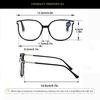Fashion Large Frame Reading Glasses Anti Blue Light Presbyopia Glasses Non-Polarized Fashion Accessory