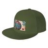Fashion Christmas OrnaUnisext Flat Brim Sun Hat  Cycling And Running Cap Womens
