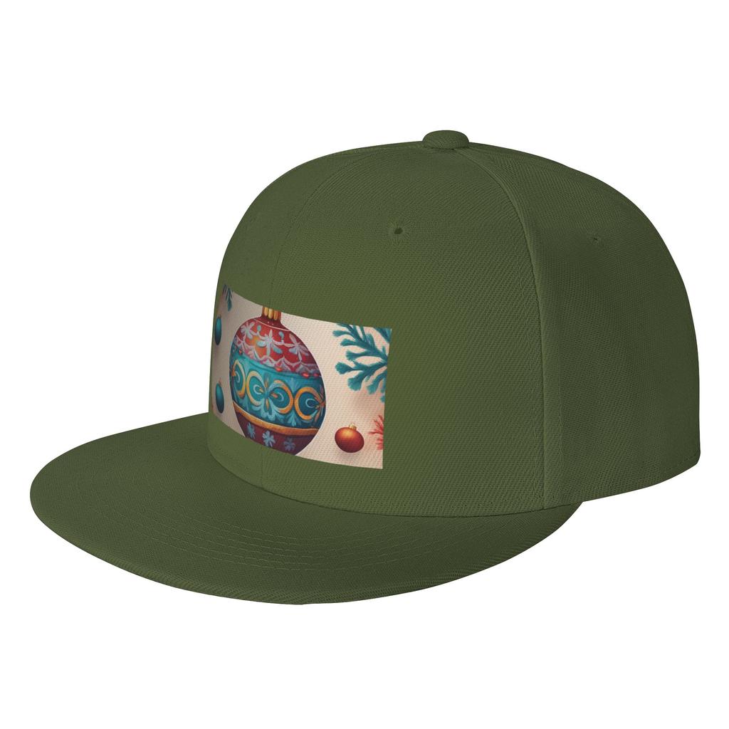 Fashion Christmas OrnaUnisext Flat Brim Sun Hat Cycling And Running Cap Womens