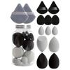14Pcs Makeup Sponge Set Hydrophilic Polyurethane Pink Purple Brown Orange Black