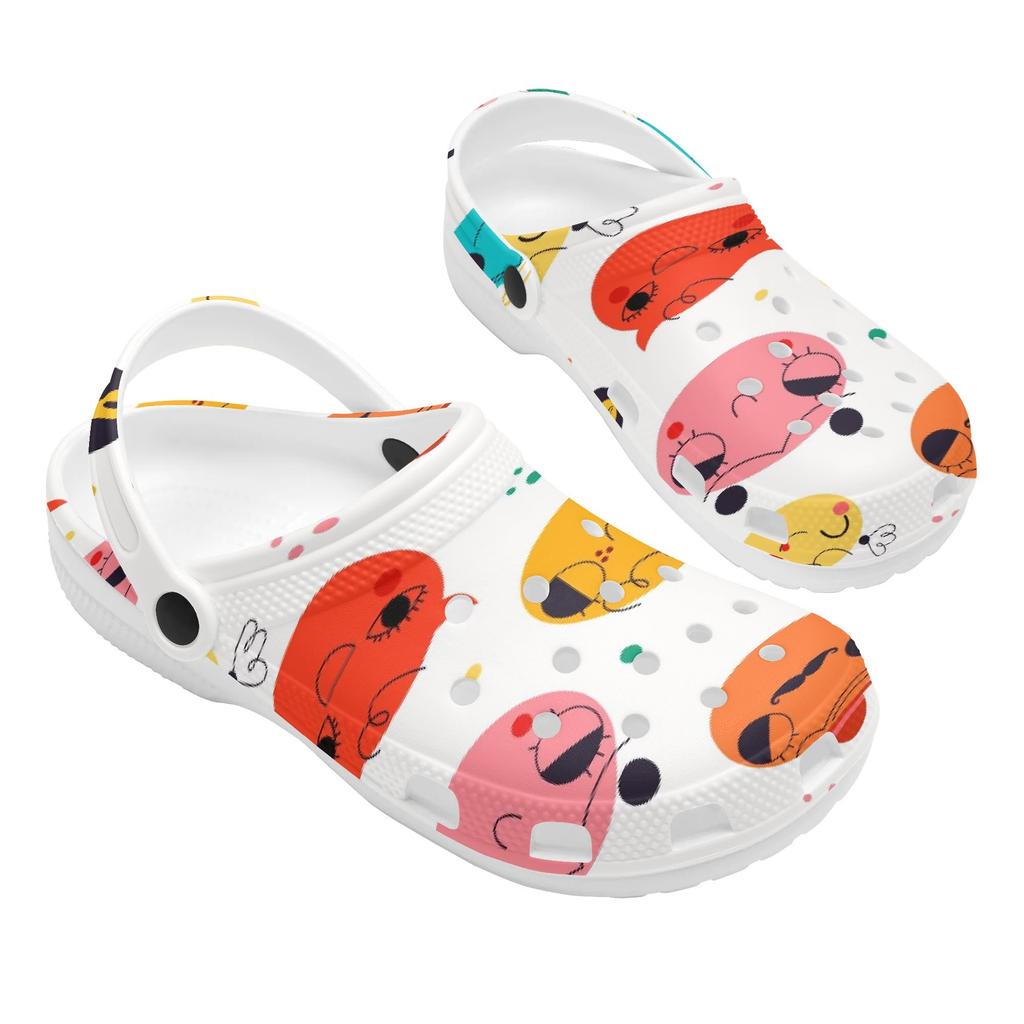 Pattern Printed EVA Clogs Sandals Women Men Lightweight Soft Slip On Casual Slippers Soft Sole Summer Shoes Daily Comfort Wear