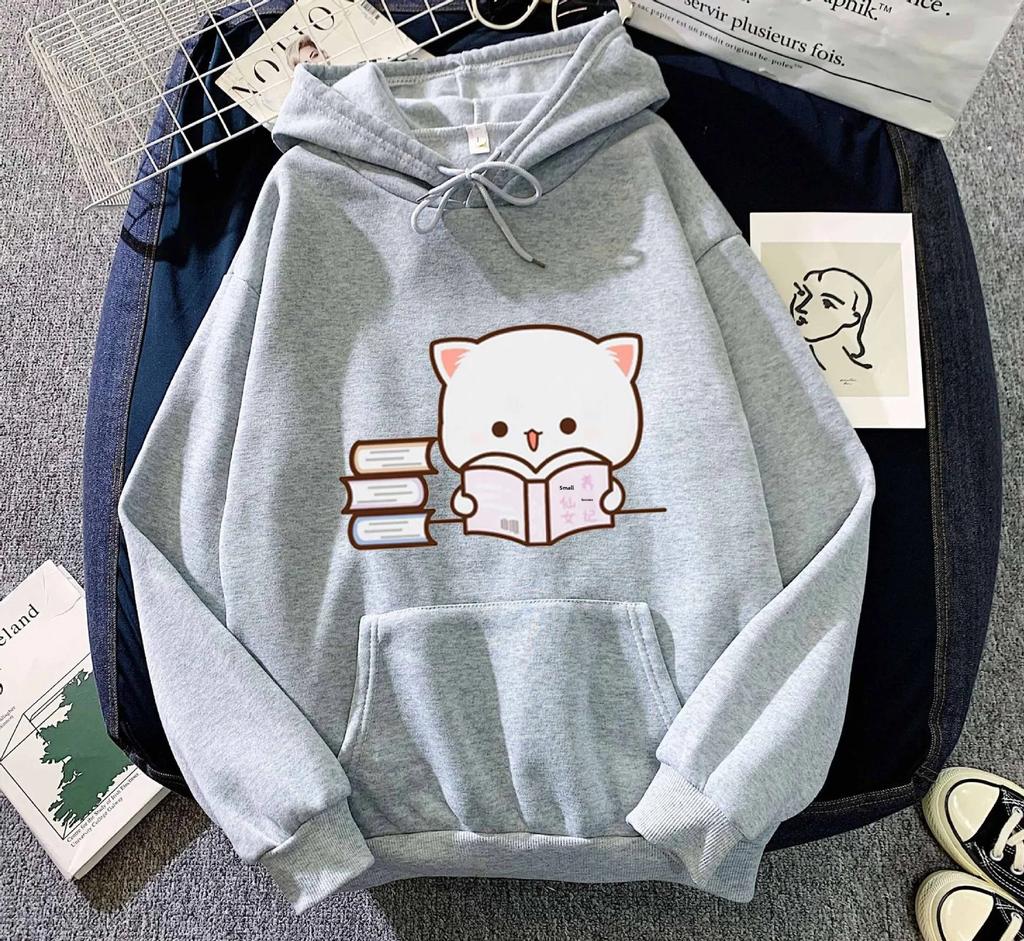 New Hot Sale Of The Season Loose Hoodie Couple Tops Men Women Autumn Winter Thickened Warm Printed Full Sleeve Long Hoodie Sweat