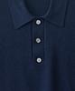 ANALOG MOOD Hachi Button-Up Collar Knit (Navy)