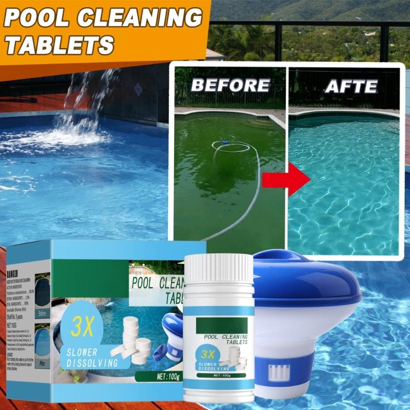 Solar Pool Floating Chlorine Dispenser Swimming Pool Chlorine Floater Bromine Tablets Dispenser  Storage Organizer