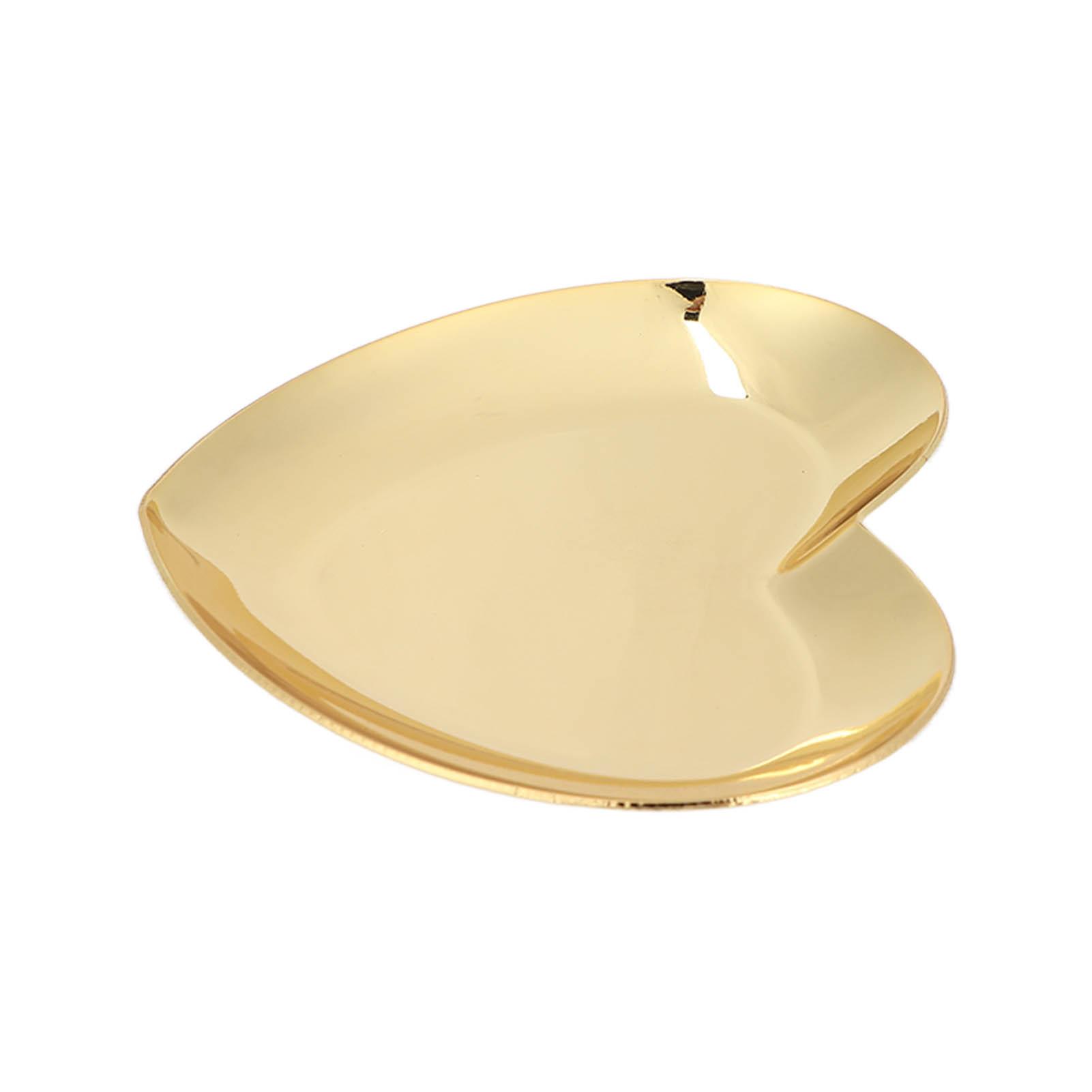 

Доска для демонстрации нейл-арта из нержавеющей стали в форме сердца, для косметики, макияжа, маникюра, кончиков, смешивания цветов золотой