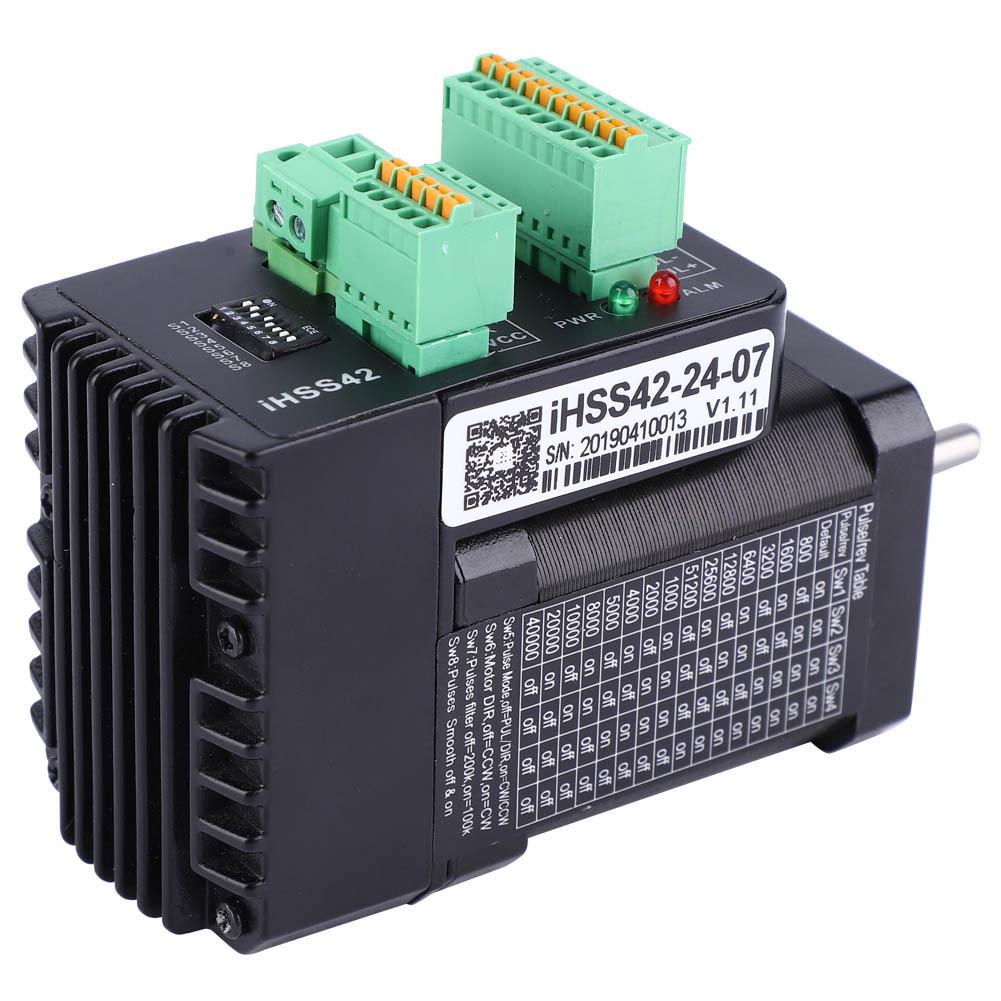 iHSS422407 NEMA17 Integrated Closed Loop Stepper Motor 24V 0.7Nm Hybrid Servo Motor