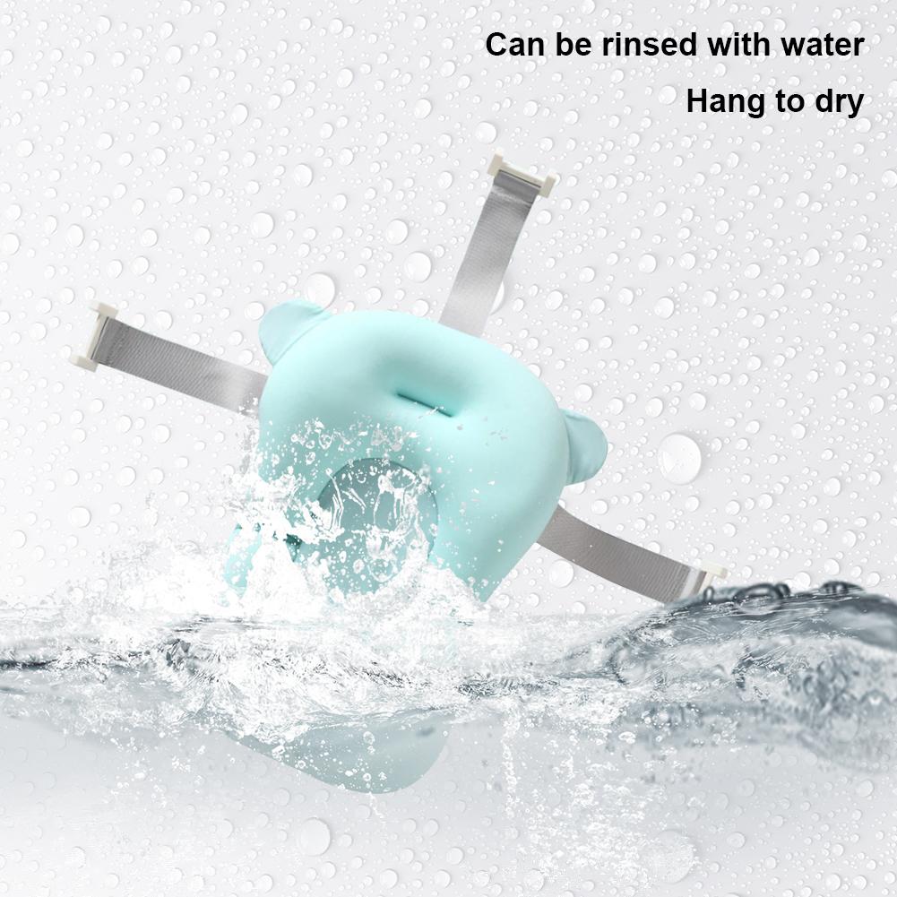 Newborn Bathtub Mat Anti Slip Newborn Baby Bath Cushion Seat Portable Provides Comfort and Support for Baby 0-12 Months