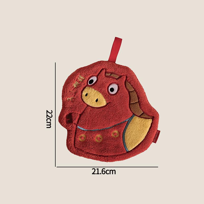 New Year 2025 Hand Towels Chinese New Year Wipe Cloth Supplies Super Absorpted Hand Towel Home Kitchen Cleaning Supplies