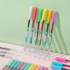 Sparkling Rainbow Gradient Gel Pens - Vibrant Glitter Colors for Art & Crafts