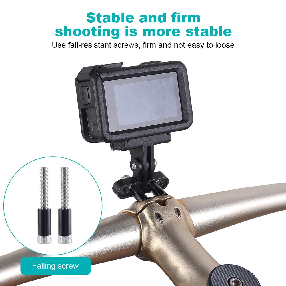 Bike Computer Mount Adjustable Angle Bike Stopwatch Mount Holder Aluminum Alloy Bicycle Handlebar Code Rack for Outdoor Sports
