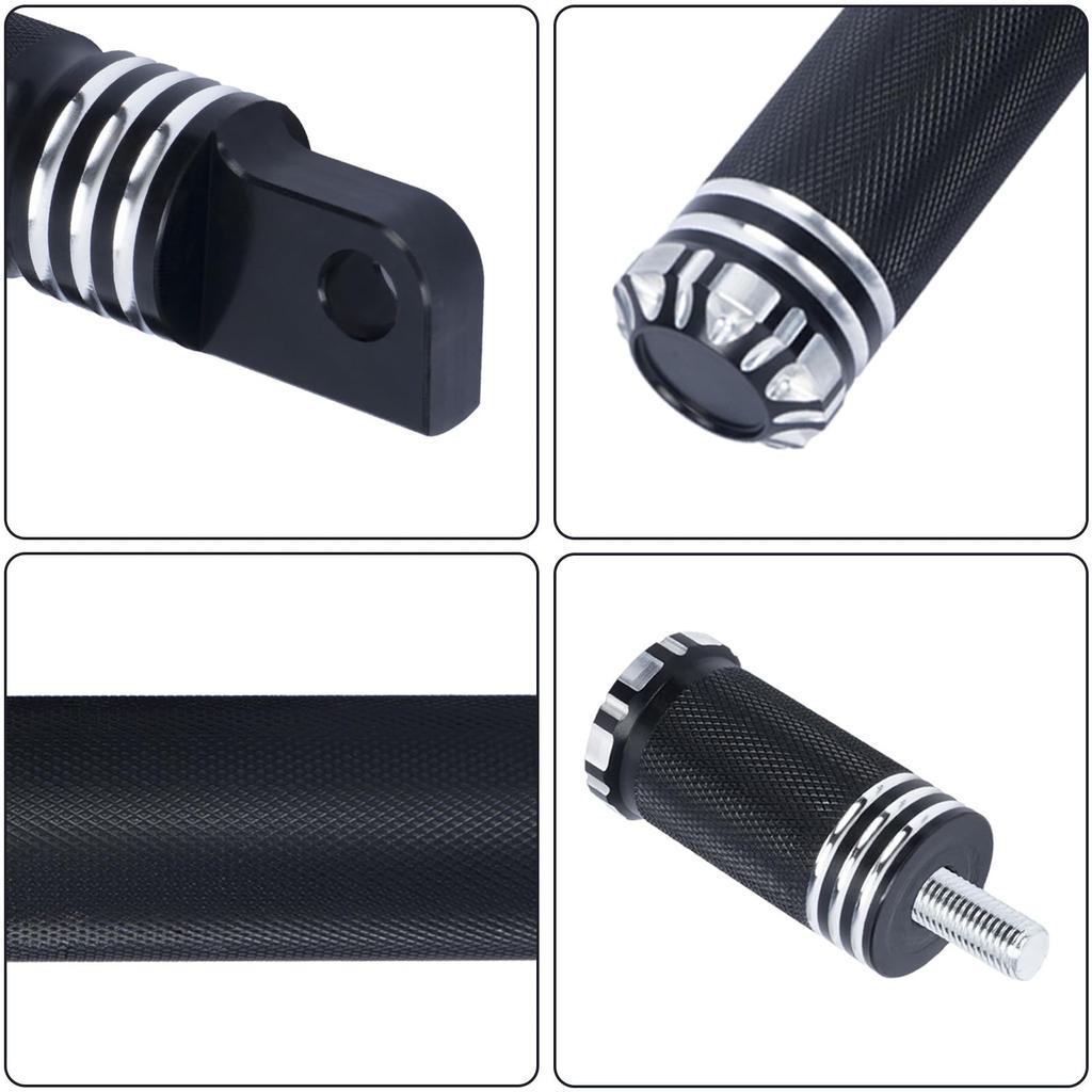 aleawol Motorcycle Step CNC Motorcycle Foot Pegs Left and Right Set with Shifter Pegs