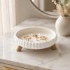 Artistic Three-Legged Storage Tray Round Sundries Storage Dish Catchall Tray  Desktop Organizer