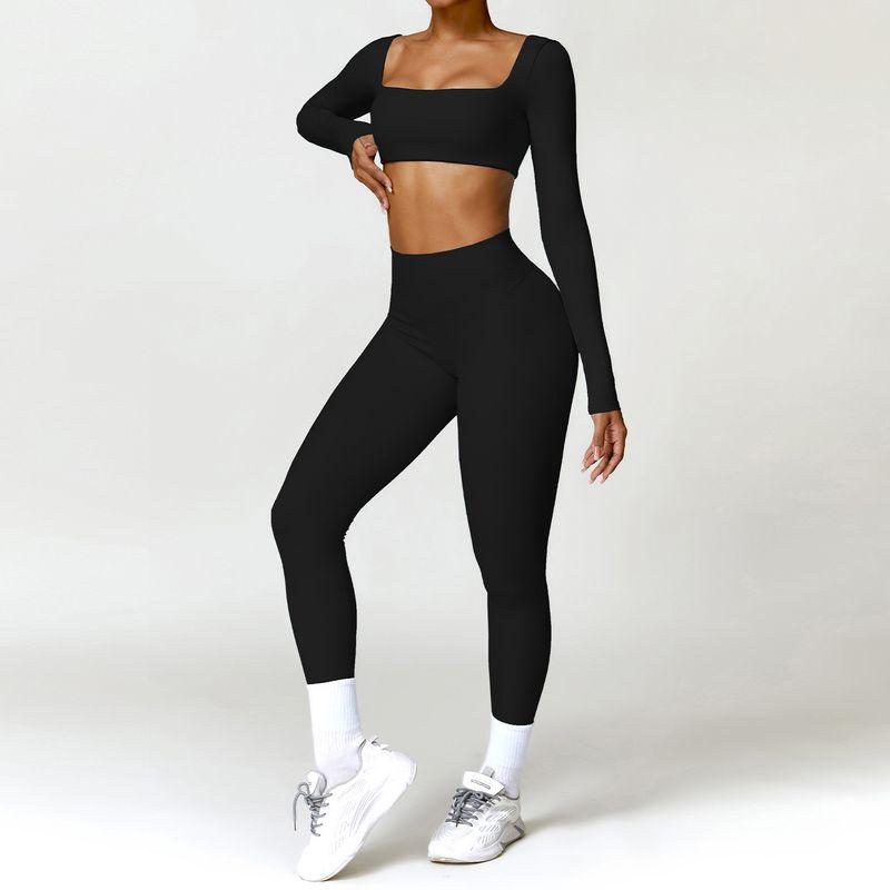 Guangzhou Zechuang Clothing Co., Ltd. Winter Nude Feel Tight Yoga Suit High-Waist Quick-Drying Running Sports Health
