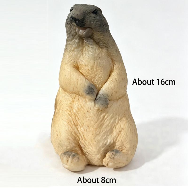 Soft Tpr Fast Rebound Squeeze Toy Realistic Squirrel Prairie Dog Adult Stress Relief Desktop Anxiety Fidget Decompression Toy