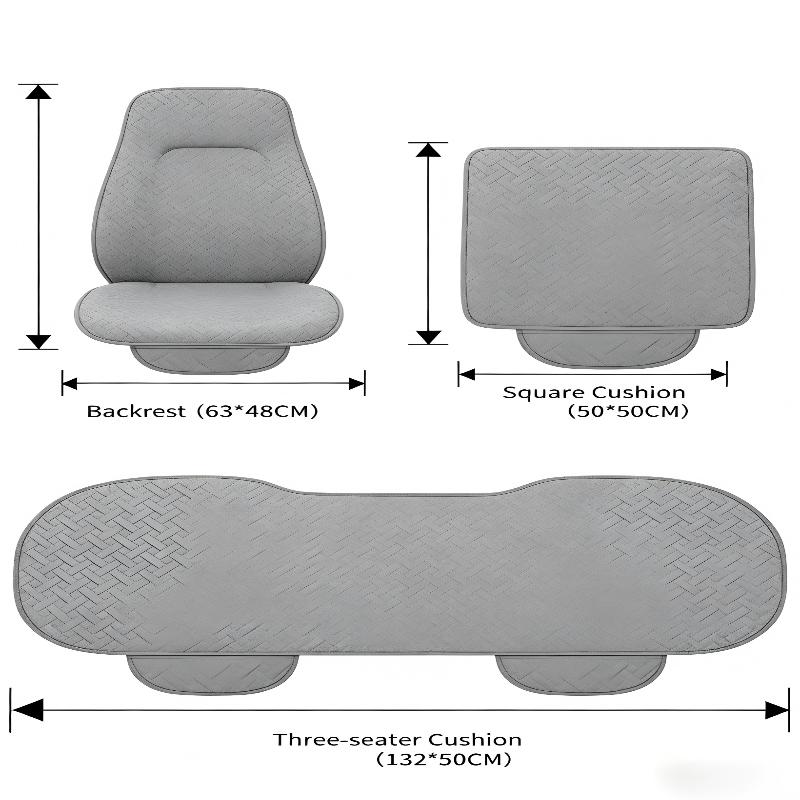 Linen Seat Covers For Car, Non-Slip Soft Breathable Car Seat Protector Universal Fit Most Automotive, Van, Suv, Trucks