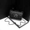 Single-shoulder Crossbody Bag with Diamond-shaped Chain for Women