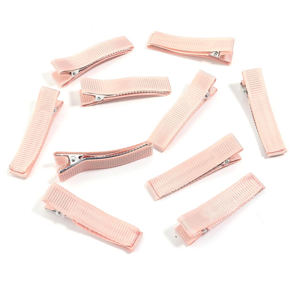 10pcs/Bag Multicolor Cloth Wrapped The Metal Duckbill Hair Clip For Jewelry Making Hairpins DIY Hairpins Base Decorations