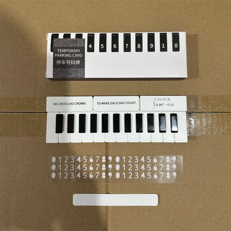 

Автомобильный рояль Временная парковочная карта Серебристый Элегантный Очиститель Воздуха Лицензия StopSign Парковка Телефон Номерной знак Автомобиль Поставка