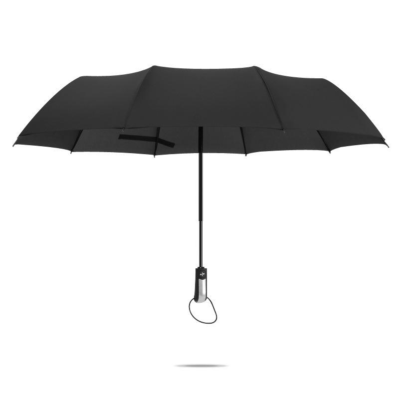 Dual-Use 10-Rib Folding Umbrella with Sun Protection & Anti-UV for Two People, Suitable for Sunny & Rainy Days with Custom Logo Option