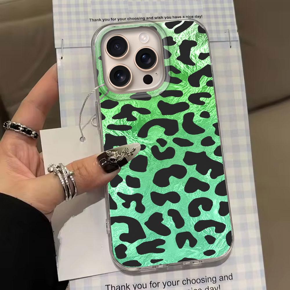 Retro Red Leopard Vortex Texture Women Phone Case for iphone 16 15 14 7 8 Plus 13 11 12 Pro Max X XS XR SE 2022 2020 16e Cover