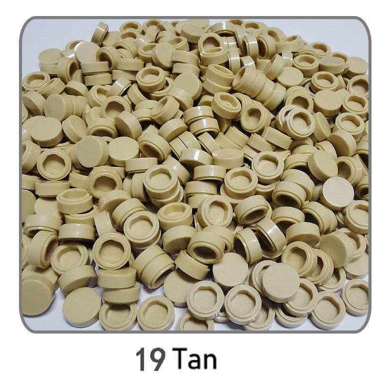 1000 Stück Stadt Bausteine Flache Fliese 1x1 Runde Steine DIY Erleuchten Bausteine Teile 98138 Bausteine für Jungen Mädchen Geschenke Kinder