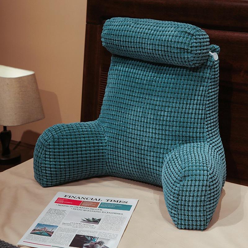 Solid Color Comfortable Stress Reducing Pillows Minimalist Soft Breathable Backrest Cushion At The Bedside Sofa Neck Waist Support Cushion