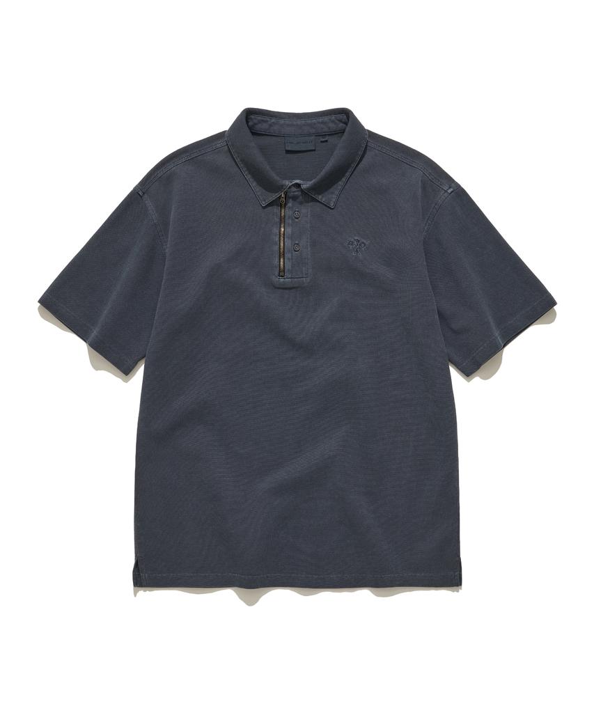 HELEMENT Pigment Metal Pq Short Sleeve T-Shirt (Navy)