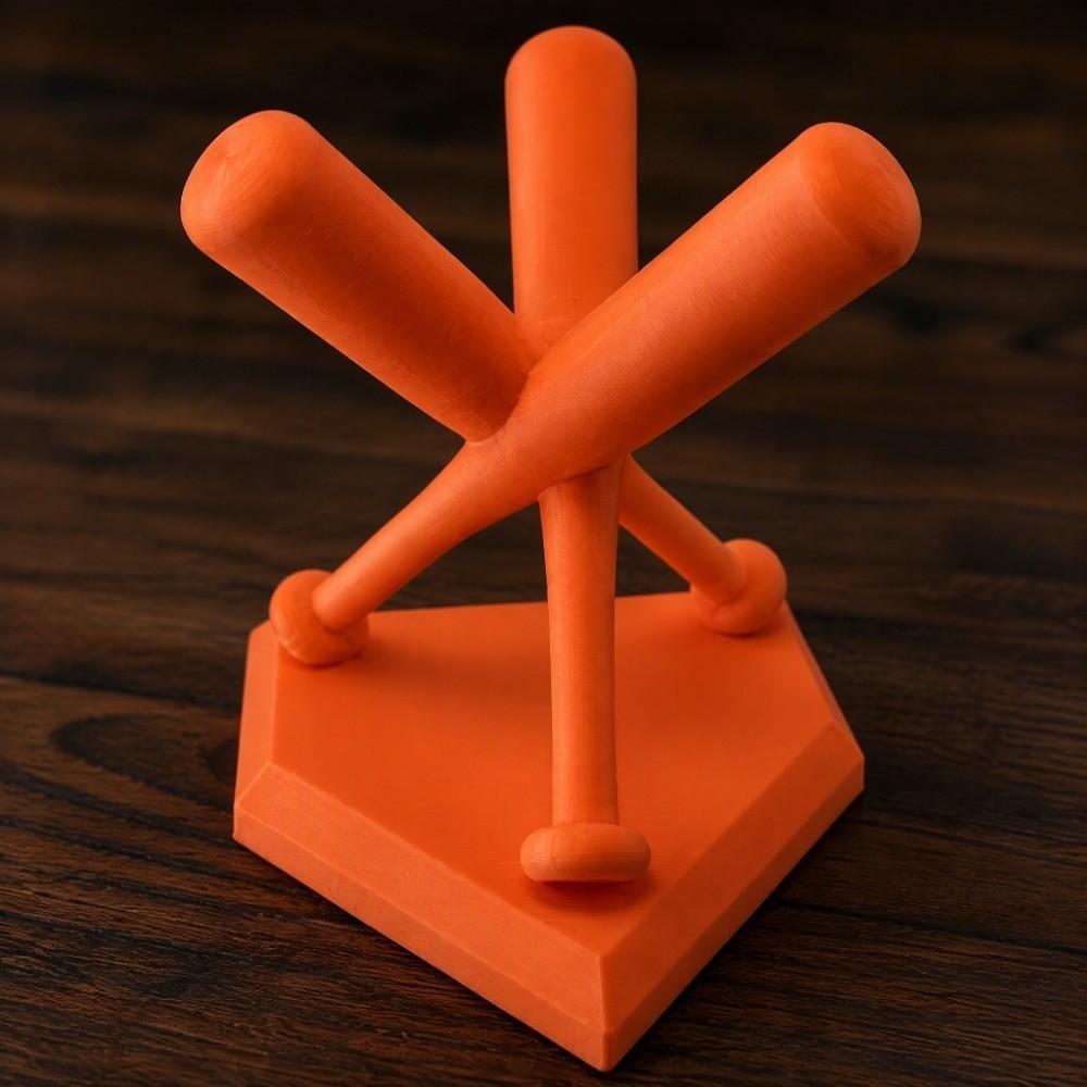 Solid Color 3D Printed Baseball Storage Rack Golf Ball Display Stand  Sports Lover