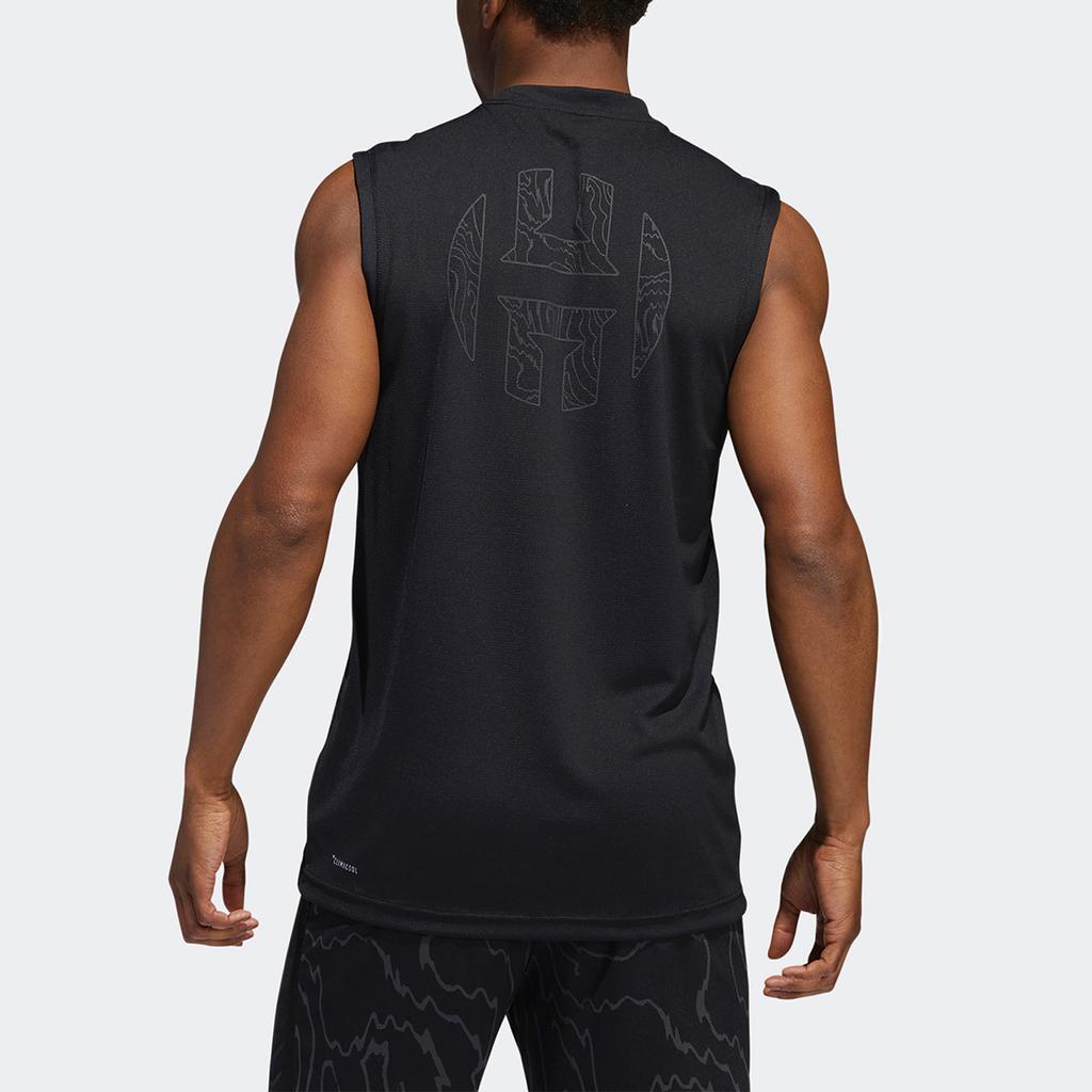 Adidas Pullover Rundhals Bedrucktes Logo Sportlich Lässig Ärmellose Weste Herren Westen Schwarz DZ0607