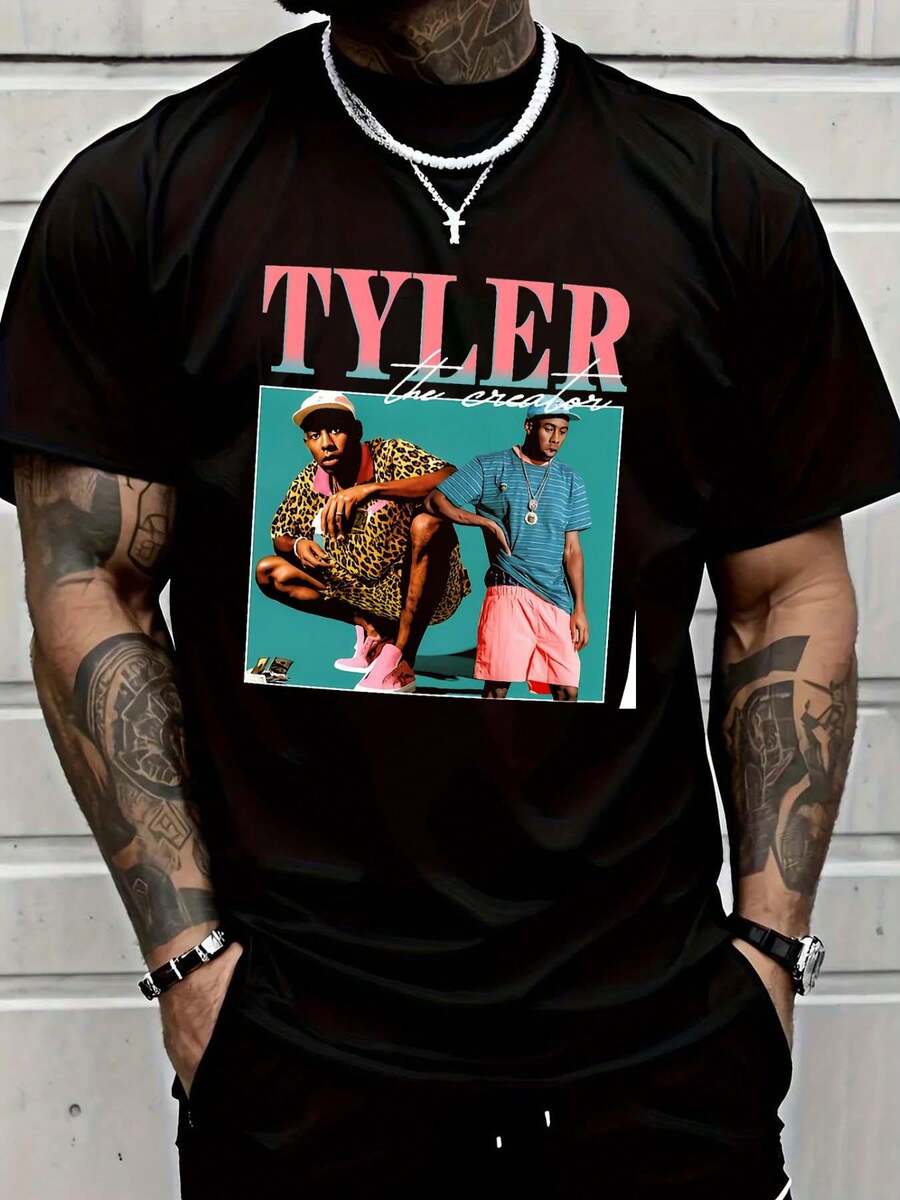 

Manfinity LEGND unisex bull print casual short-sleeved T-shirt, perfect for going out. M