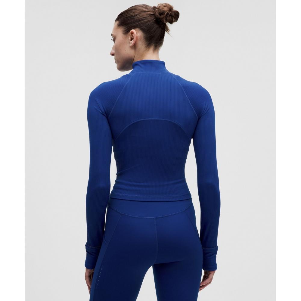 Lululemon It S Rulu Ribbed Cropped Half Zip  Updated riverSide