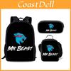 Sada batohu Mr Beast Lightning Cat s digitálním potiskem pro školu a každodenní použití