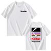 Kodak Summer Brand Men T-shirt Cotton Solid Color Daily Graphic Print Casual Breathable Short Sleeve Top Tees Women Clothing