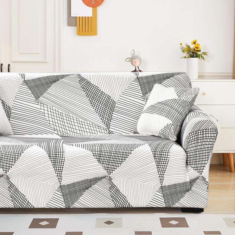 Stretch Couch Cover Non-Slip Sofa Covers For Living Room Sectional Sofa Slipcovers Furniture Protector For Kids Pets Washable