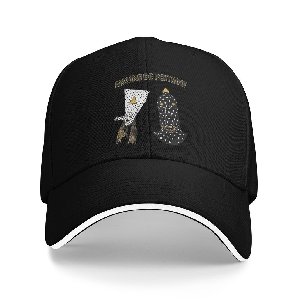Metal Angine De Poitrine Rock Music Baseball Cap Hip Hop  Sandwich Hat Unisex Women Breathable Dad Hat Outdoor