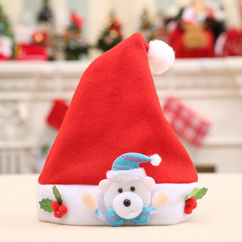 Christmas Gift Christmas Decal Cartoon Christmas Hat Santa Claus Snowman Fawn Glowing Hat Party Decoration