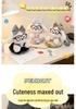 Cartoon Cute Glasses Puppy Plush Pendant – Soft Barley Dog with Skirt and Colorful Rope Doll