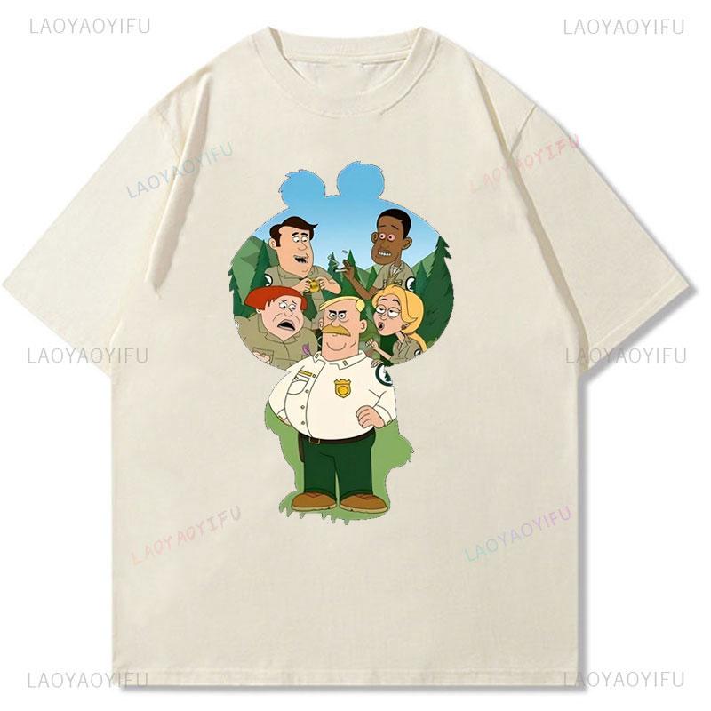

Malloy-Brickleberry-Art Woody T-Shirt Classic Cartoon Comedy Funny Crewneck Cotton Graphic TShirts Cute Boy Tee Girl Top 5XL різнокольоровий