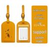 Thickened PU Leather Map-Stamped Luggage Tag & Passport Holder Set