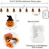 Solar LED Hallowen String Light Terror Skull And Pumpkin Colorful Wind Chime Lamp Outdoor Waterproof Solar Light For Hallowen