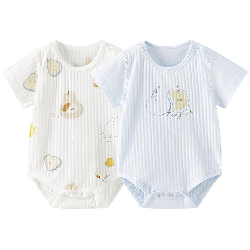 TONGTAI Infant Pure Cotton Short Sleeve Bodysuit 80cm