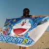 Cartoon D-Doraemon Microfiber Blanket Quick Drying Beach Towels Oversized Printing Super Absorbent Pool Towel Blanket