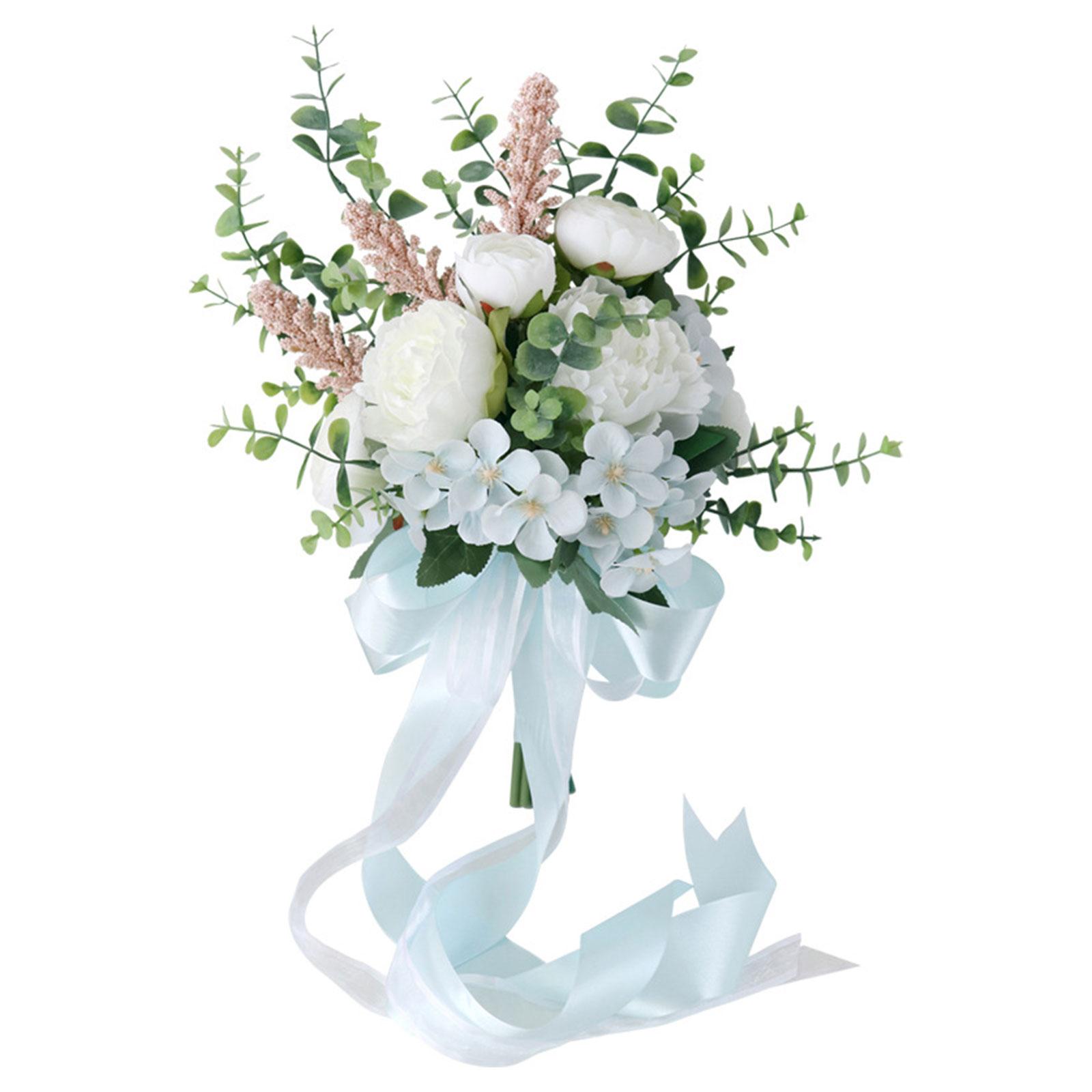 Bridal Holding Bouquets Wedding Artificial Roses Flower Bouquets Hand-made Romantic Wedding Bouquets Party Decoration 1