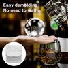 Ice Ball Mold Large Spherical Silicone Ice Ball Maker Fast Freezing Clear Bubble-Free Ice Ball Push-Release Ice Tray for Whiskey Wine Cocktails