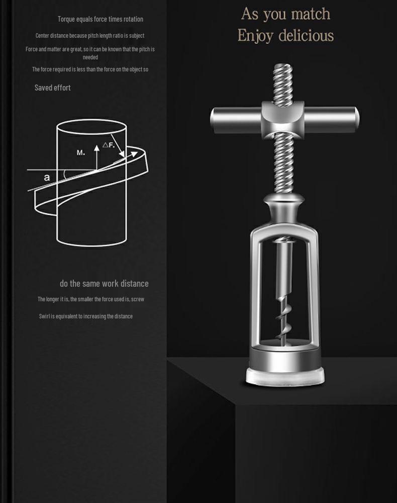 Zinc Alloy Red Wine Corkscrew Bottle Opener