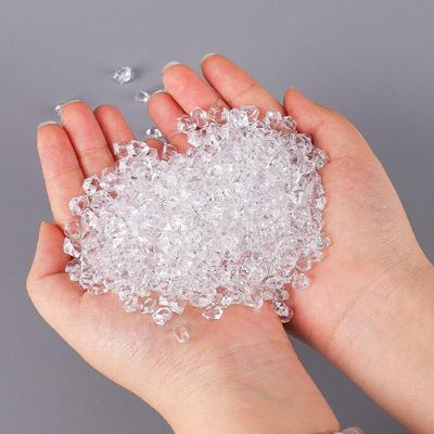 1 Set Mini Transparent Ice  Broken Ice  Stones Ice Grains Simulation Props For Dollhouse Decoration Miniature Home