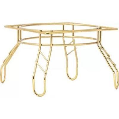 Heavy Stainless Steel Chrome Plated Fancy Water Matka and Pot Stand |Matka Kitchen Rack (Gold Finish)