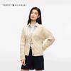 Tommy Hilfiger Women's Cable Knit V-Neck Button-Up Cardigan