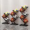 Gold 3-Tier Basketball Storage Rack