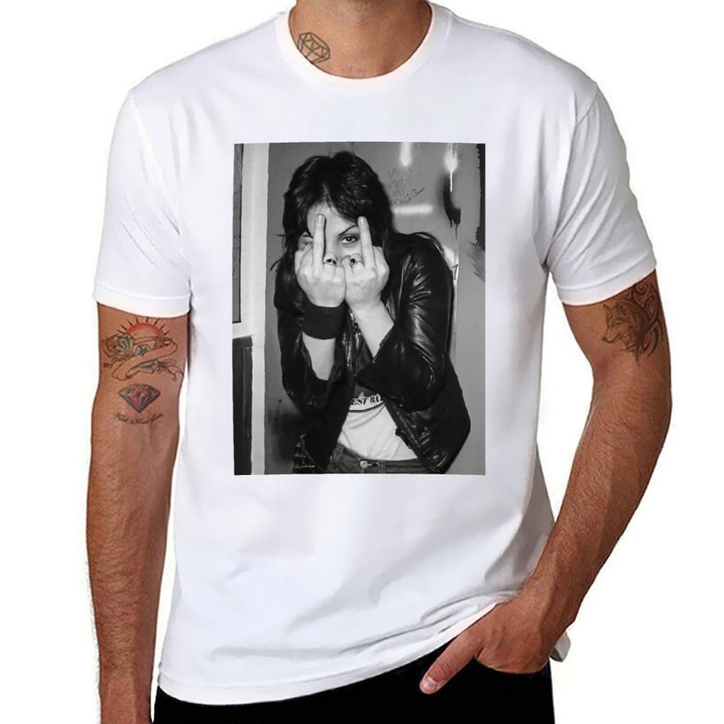 Joan Music Poster Tshirt Basic Solid Color Short Sleeve Tshirt